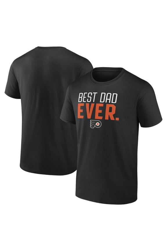 Men's Black Philadelphia Flyers Best Dad Ever T-Shirt