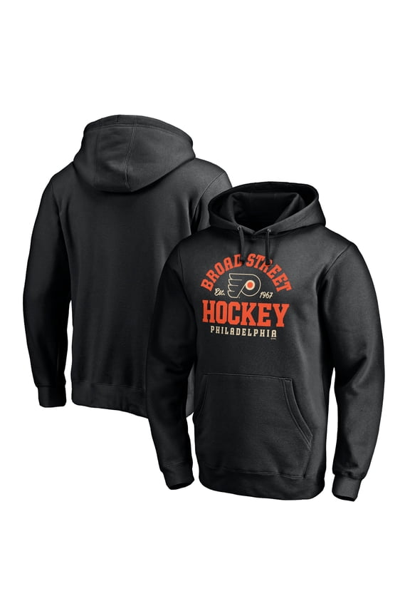 Men's Black Philadelphia Flyers Hometown Collection Broad Street Pullover Hoodie