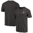 thumbnail image 1 of Men's Black Philadelphia Flyers Primary Logo Left Chest Distressed Tri-Blend T-Shirt, 1 of 3