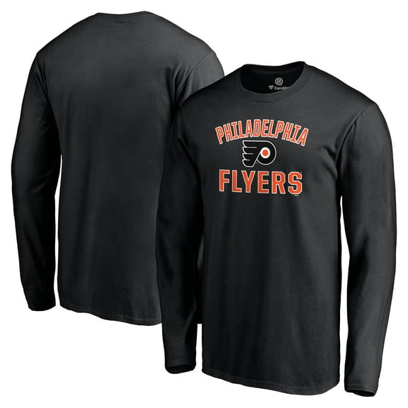 Men's Black Philadelphia Flyers Victory Arch Long Sleeve T-Shirt