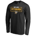thumbnail image 1 of Men's Black Pittsburgh Penguins Iconic Collection We Are Long Sleeve T-Shirt, 1 of 3