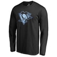 thumbnail image 1 of Men's Black Pittsburgh Penguins Pond Hockey Long Sleeve T-Shirt, 1 of 2