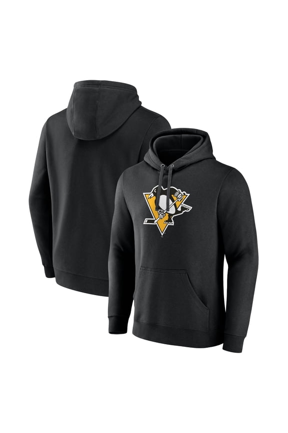 Men's Black Pittsburgh Penguins Primary Team Logo Pullover Hoodie