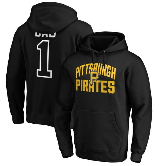 Men's Black Pittsburgh Pirates Father's Day #1 Dad Pullover Hoodie