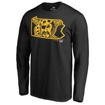 Men's Black Pittsburgh Pirates Hometown Collection Bucco State Long Sleeve T-Shirt