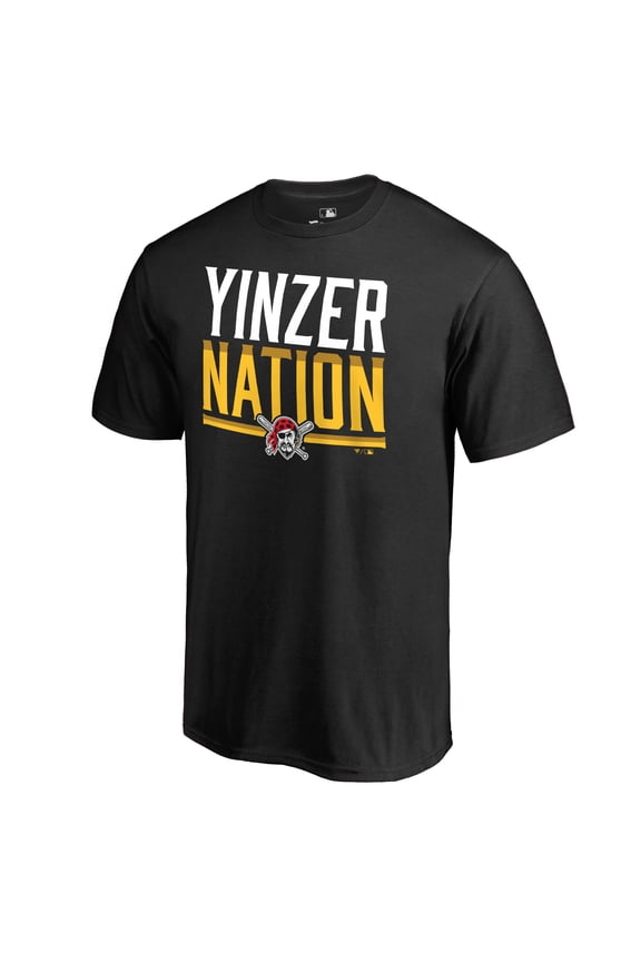 Men's Black Pittsburgh Pirates Hometown Collection Yinzer Nation T-Shirt