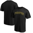 thumbnail image 1 of Men's Black Pittsburgh Pirates Official Wordmark Team T-Shirt, 1 of 3