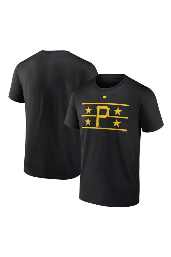 Men's Black Pittsburgh Pirates Pitt Star T-Shirt