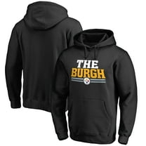 Men's Black Pittsburgh Steelers Hometown Collection The Burgh Pullover Hoodie