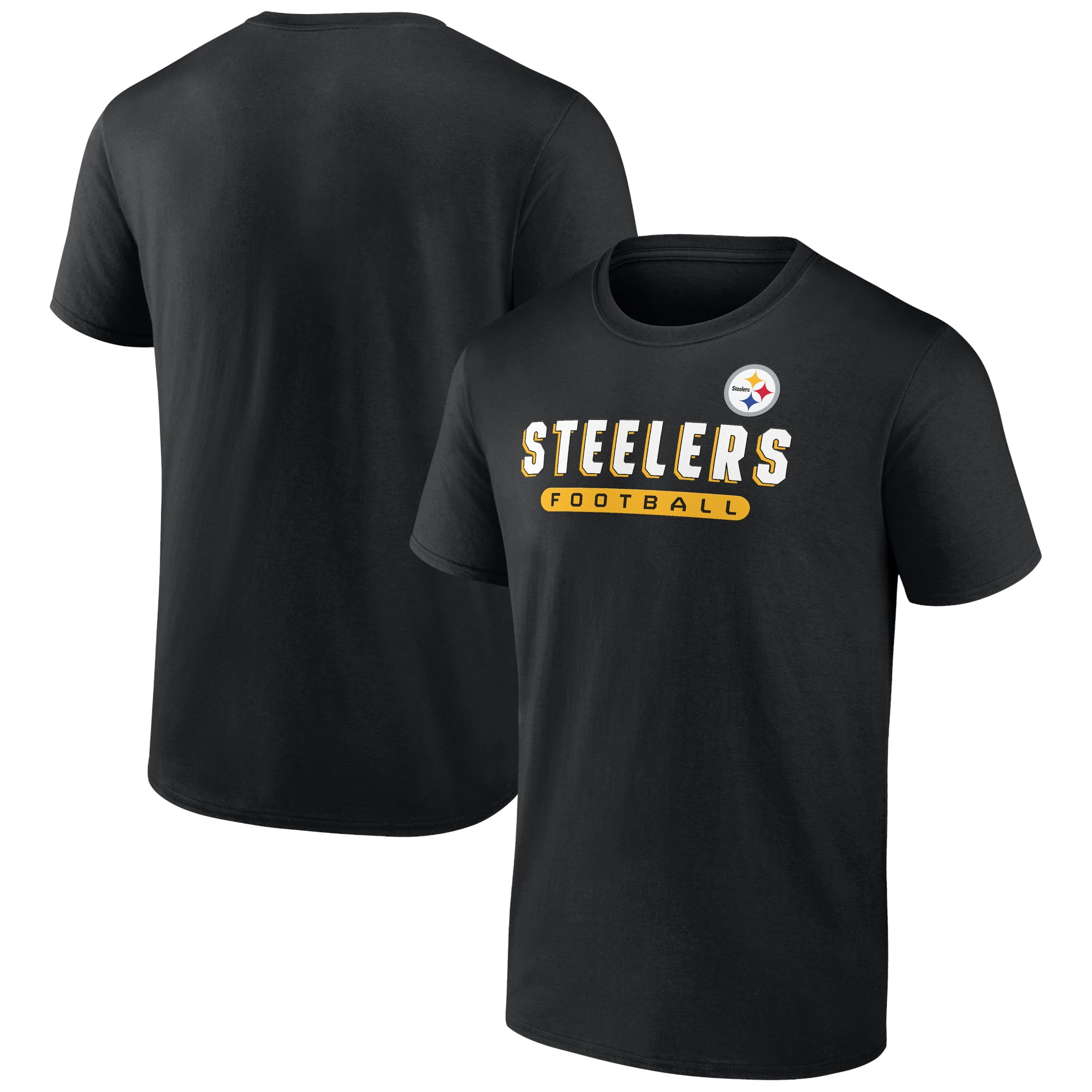 T-shirt Pittsburgh Steelers NFL – Noir, Homme 4XL, Majestic (vintage)