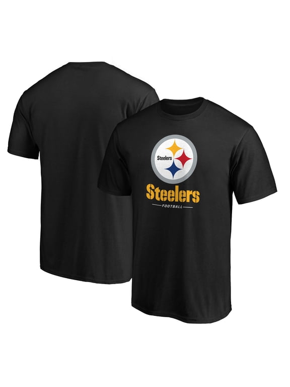 Men's Black Pittsburgh Steelers Team Lockup T-Shirt