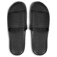 thumbnail image 1 of Men's Black Poolside Slip On Spa Slide Shower Sandals (XL), 1 of 3