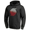 thumbnail image 1 of Men's Black Portland Trail Blazers Gradient Logo Pullover Hoodie, 1 of 3
