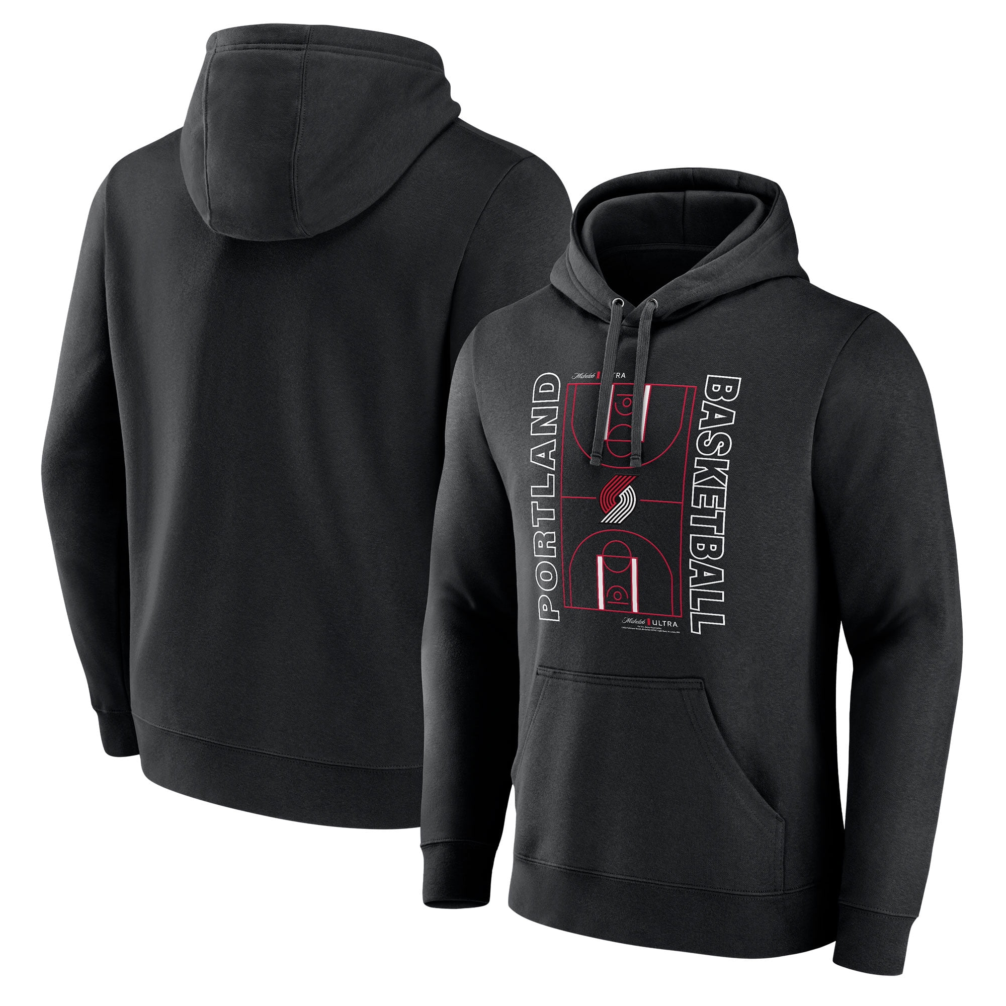 Men's Black Portland Trail Blazers Michelob Ultra Full Court Pullover Hoodie  - Walmart.com