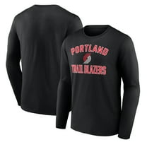 Men's Black Portland Trail Blazers Victory Arch Team Long Sleeve T-Shirt