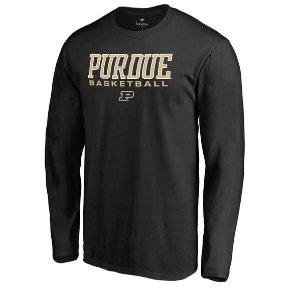 Men's Black Purdue Boilermakers Team Unity Basketball Long Sleeve T-Shirt