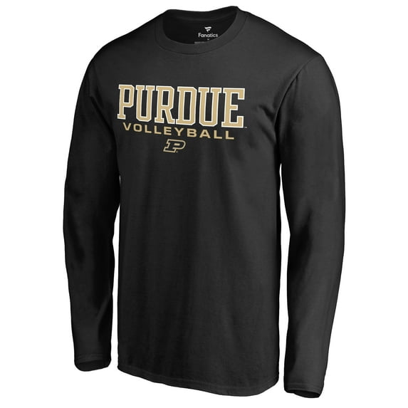 Men's Black Purdue Boilermakers Team Unity Volleyball Long Sleeve T-Shirt