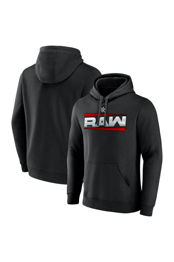 Men's Black RAW Logo 2025 Pullover Hoodie