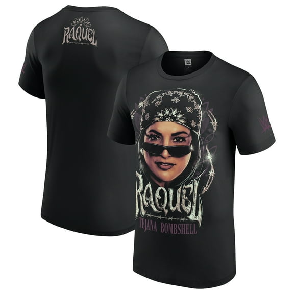 Men's Black Raquel Rodriguez Portrait T-Shirt