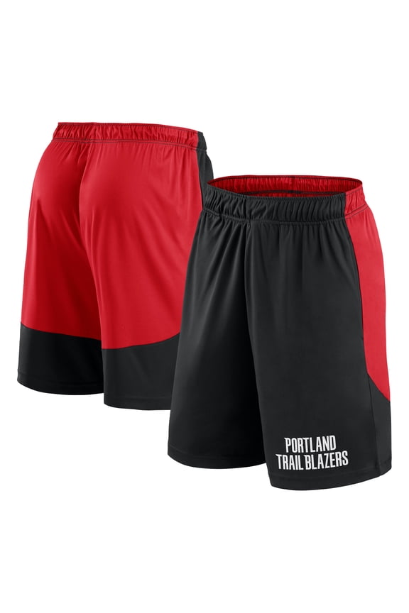 Men's Logo Athletic Black Portland Trail Blazers Launch Performance Shorts