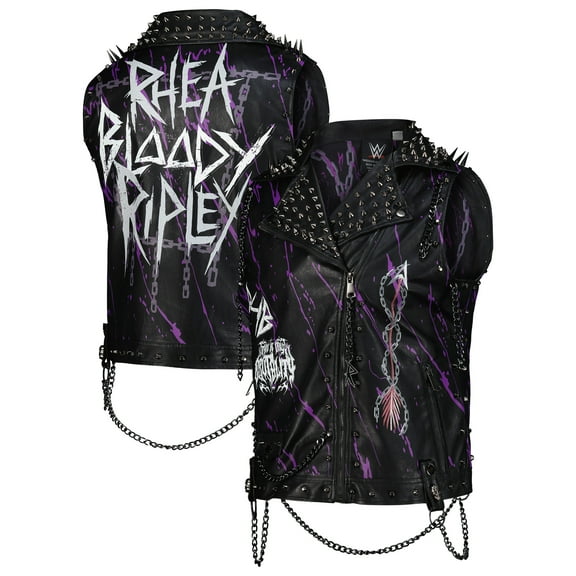 Men's Black Rhea Ripley Full-Zip Replica Vest