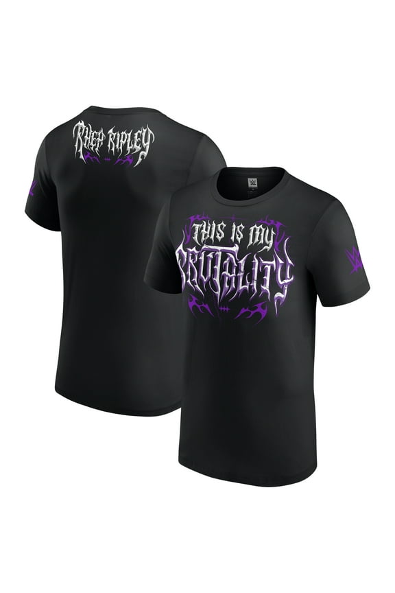 Men's Black Rhea Ripley This Is My Brutality Logo T-Shirt
