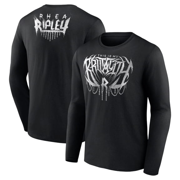 Men's Black Rhea Ripley This Is My Brutality Long Sleeve T-Shirt