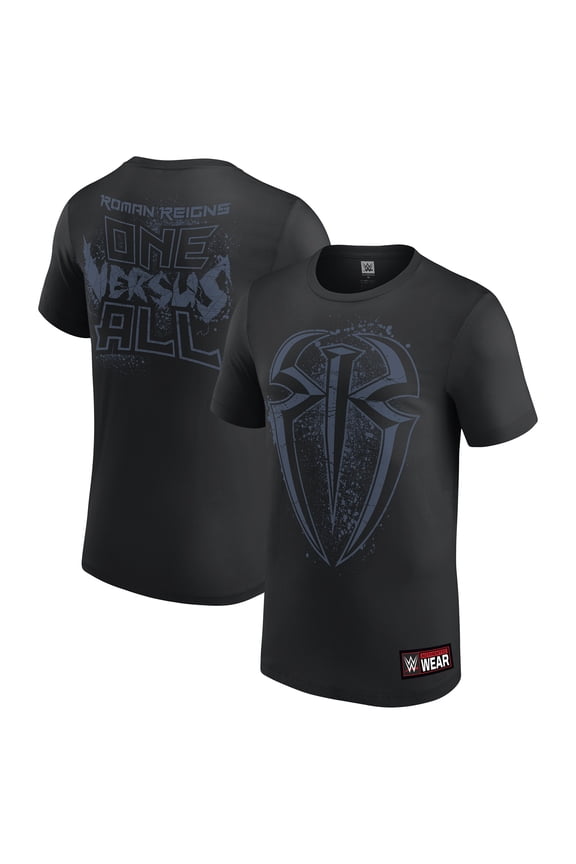 Men's Black Roman Reigns One Versus All Retro T-Shirt
