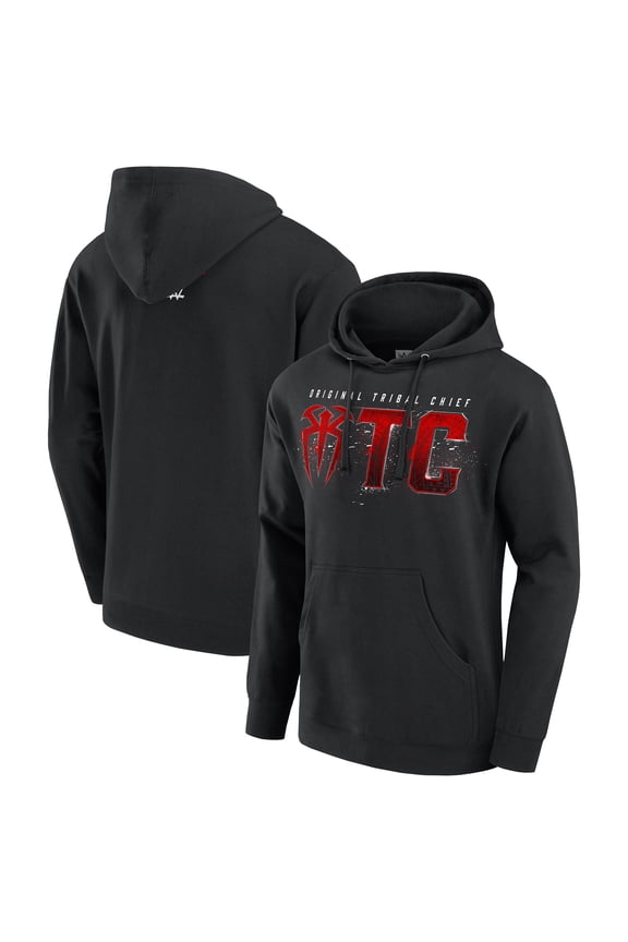 Men's Black Roman Reigns Speckled OTC Hoodie