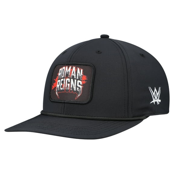 Men's Black Roman Reigns WWE Poly Patch Back 9 Snapback Hat