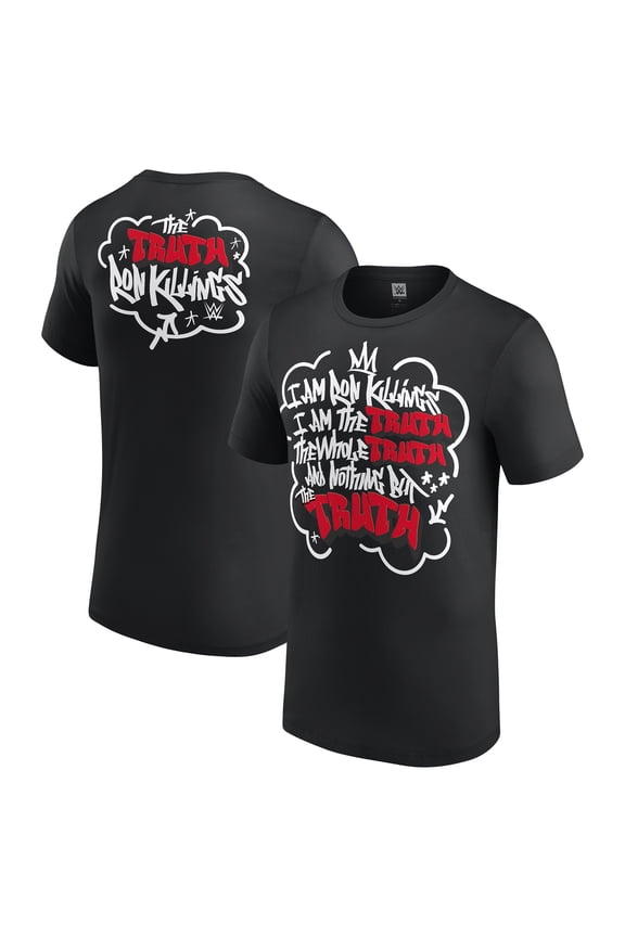 Men's Black Ron Killings/R-Truth Truth Quote T-Shirt
