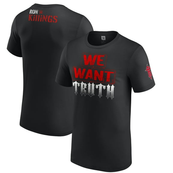 Men's Black Ron Killings/R-Truth We Want Truth T-Shirt