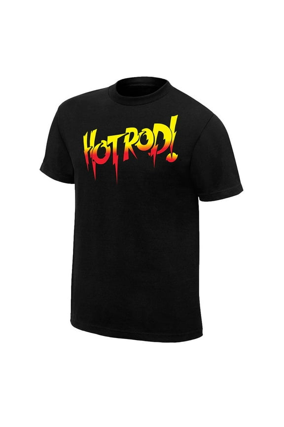 Men's Black ''Rowdy'' Roddy Piper Retro Hot Rod T-Shirt