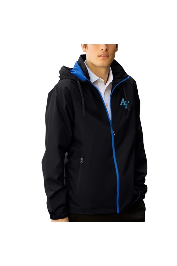 Men's Black/Royal Air Force Falcons Club Full-Zip Hooded Jacket