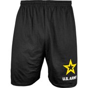 Fox Outdoor 64-7925 XL Mens Army Star Running Shorts- Black - Extra Large