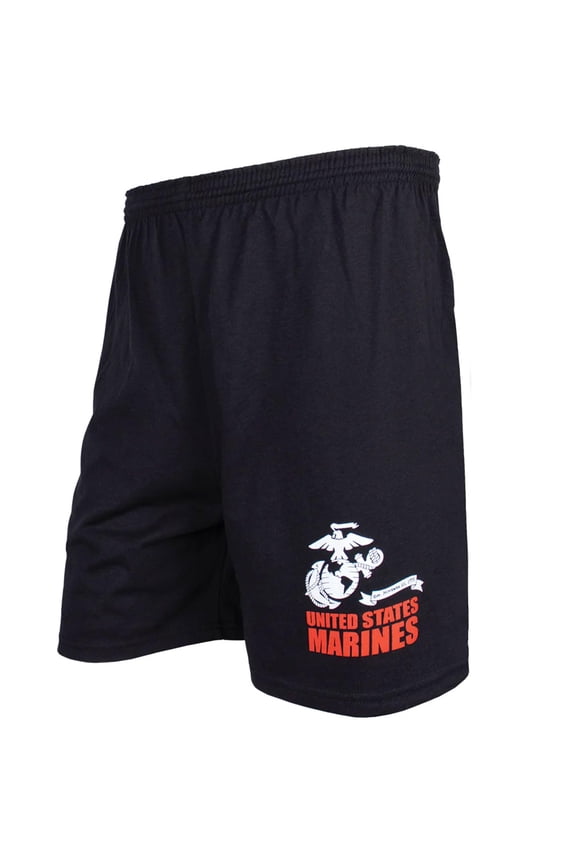 Men's Black Running Short - United States Marines Xl