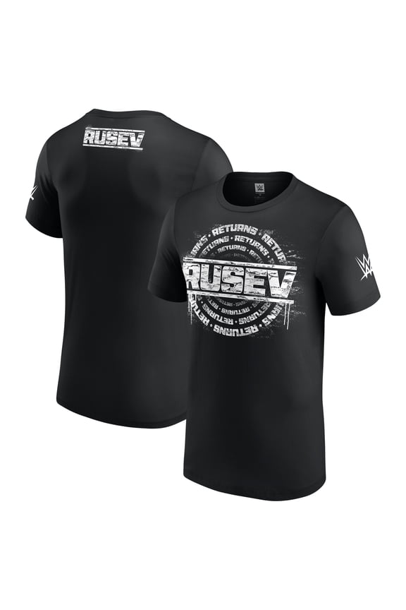 Men's Black Rusev Returns T-Shirt