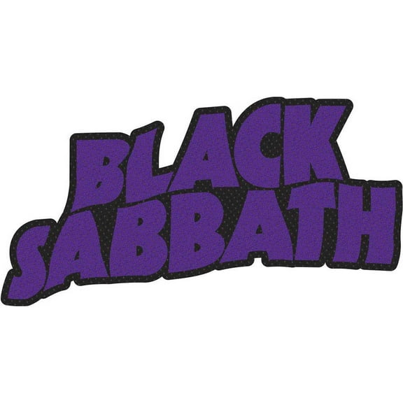 Men's Black Sabbath Logo Cut Out Woven Patch