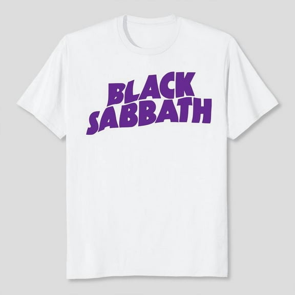 Men's Black Sabbath Logo T-Shirt Black T-Shirt Unisex, Sizes S-5XL, Tbun