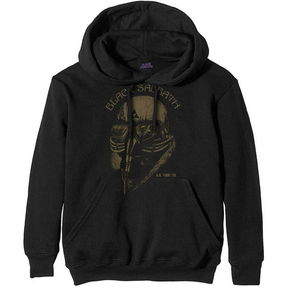 Men's Black Sabbath U.S. Tour '78 Hooded Sweatshirt Large Black