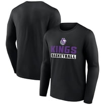 Men's Black Sacramento Kings Let's Go Long Sleeve T-Shirt