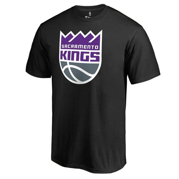 Men's Black Sacramento Kings Primary Logo T-Shirt