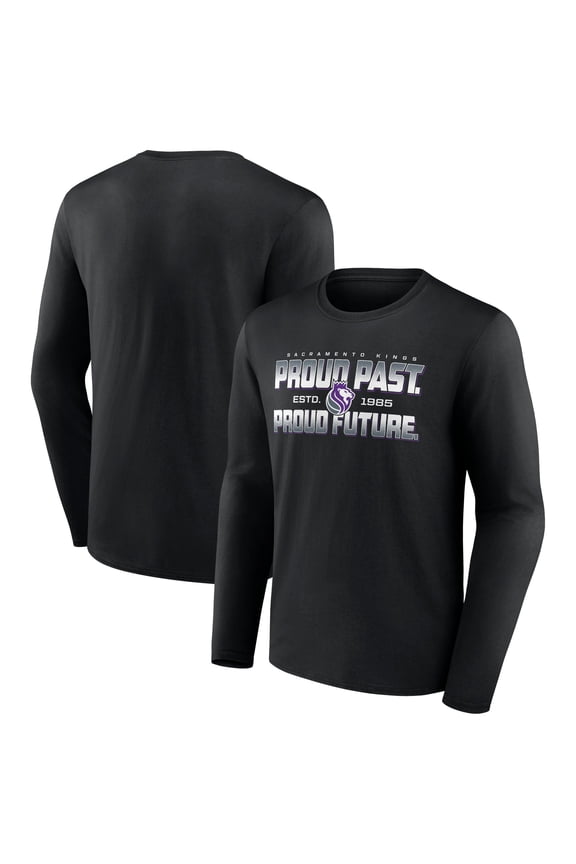 Men's Black Sacramento Kings Tip-Off Long Sleeve T-Shirt