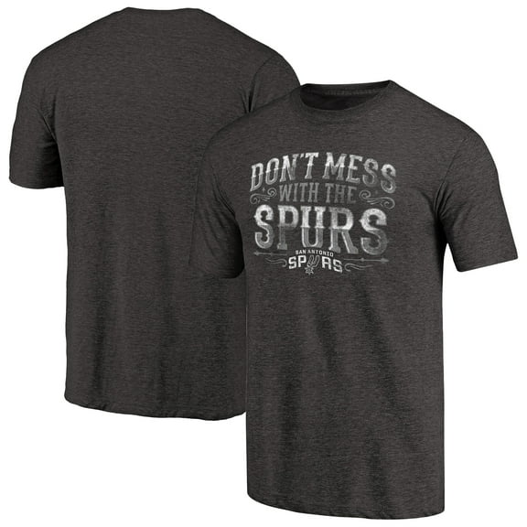 Men's Black San Antonio Spurs Hometown Collection Step Back Tri-Blend T-Shirt