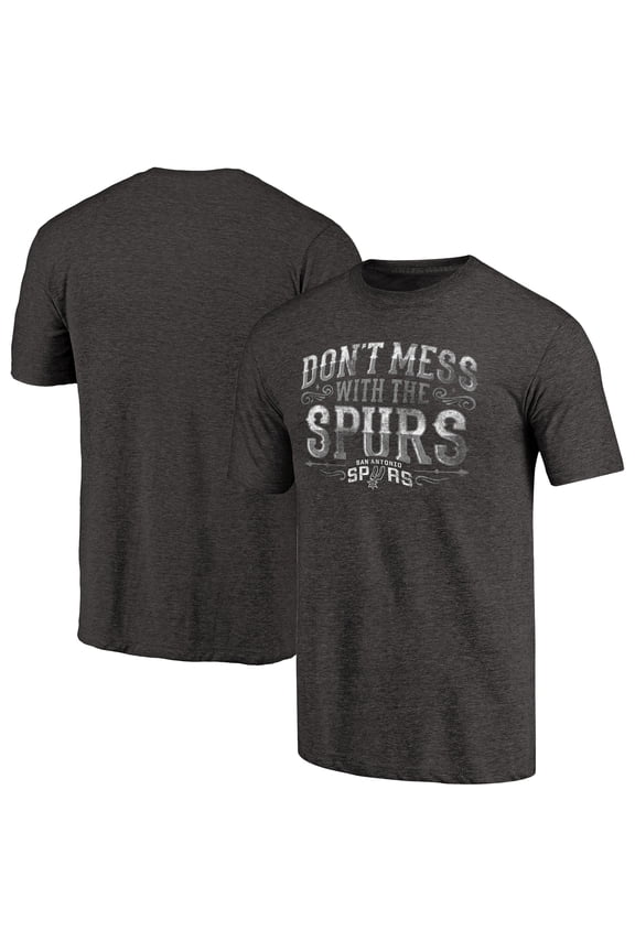 Men's Black San Antonio Spurs Hometown Collection Step Back Tri-Blend T-Shirt