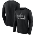 thumbnail image 1 of Men's Black San Antonio Spurs Let's Go Long Sleeve T-Shirt, 1 of 3