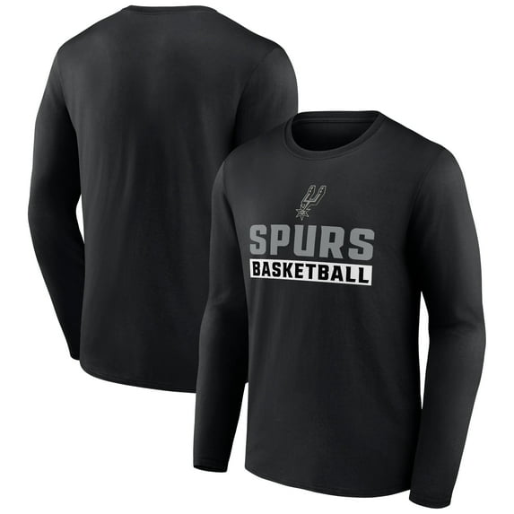 Men's Black San Antonio Spurs Let's Go Long Sleeve T-Shirt