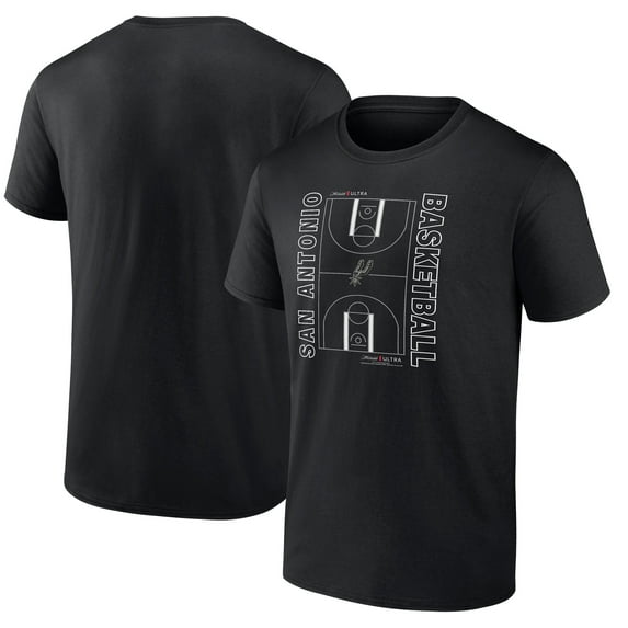 Men's Black San Antonio Spurs Michelob Ultra Full Court T-Shirt