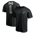 thumbnail image 1 of Men's Black San Antonio Spurs Number One Dad T-Shirt, 1 of 3