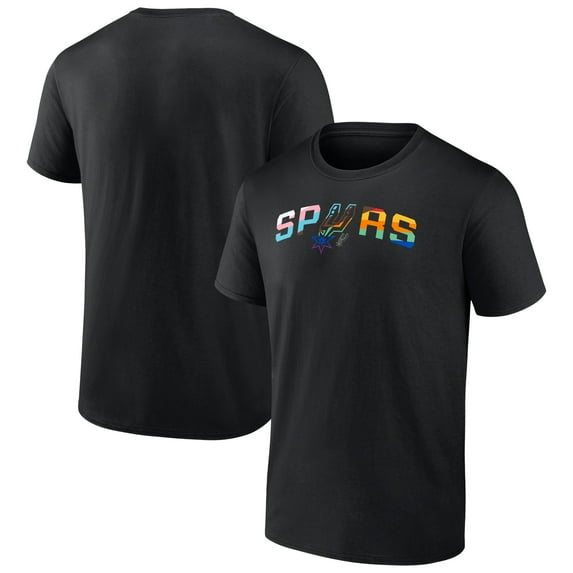 Men's Black San Antonio Spurs Pride T-Shirt